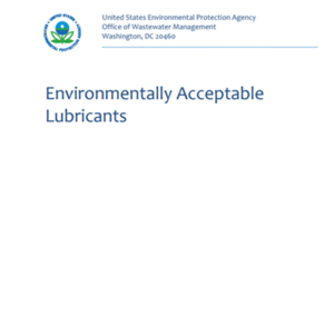 Environmentally Friendly Lubricants - EPA Report